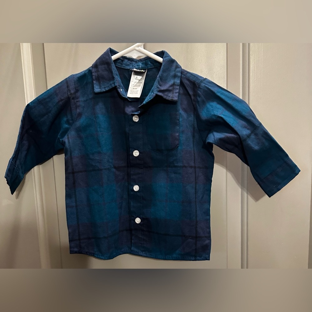 Baby Rebels Size 18 Months Plaid Cotton Shirt NWOT